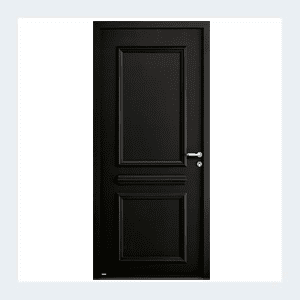 Porte d'entrée acier - Modèle Sorbonne - Noir texturé RAL 9005