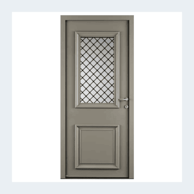Porte d’entrée aluminium – Modèle Melia - Noir RAL 9005 – Image 3